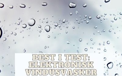 Vindusvasker test: 5 modeller for skinnende rene ruter